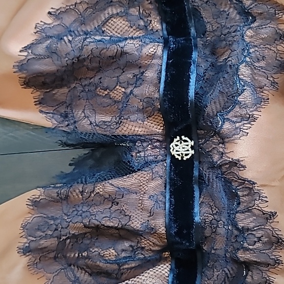 Roberto Cavalli Lace Silk Ruched Top, size IT46 - Picture 2 of 14